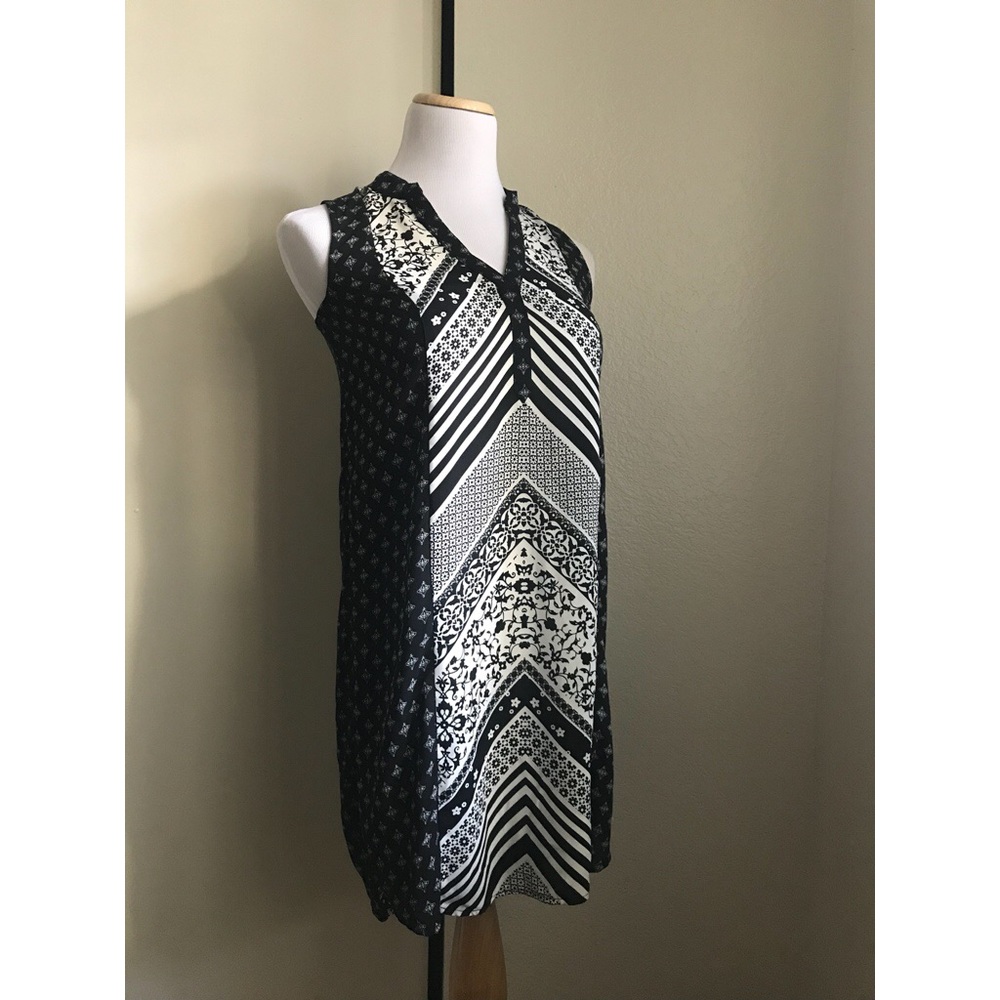 Black and White printed Dress